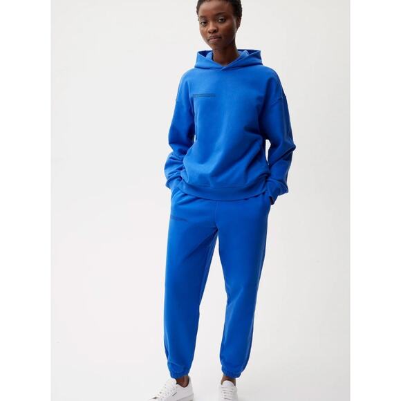 (S)‎ $155 PANGAIA  Organic Cotton Womens 365 Midweight Track Pants Cobalt Blue - Picture 1 of 7